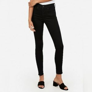 Express Black High Waisted Skinny Jeans